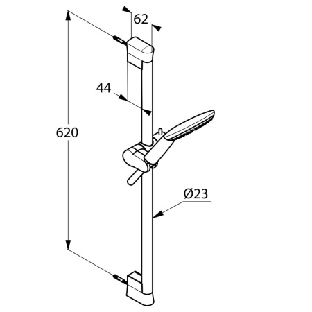 Душевой гарнитур Kludi Freshline 6783005-00