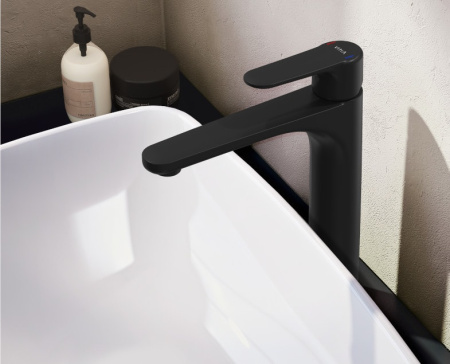 Смеситель для раковины Vitra Root Round A4270736EXP черный матовый