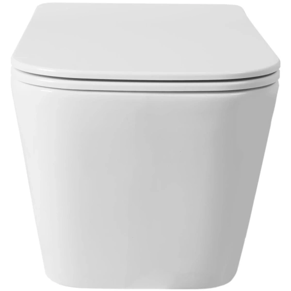 Унитаз подвесной Rea Raul REA-C9660 безободковый, с сиденьем микролифт, белый