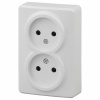 Розетка двойная без заземления Эра Эра Эксперт 11-2202-01