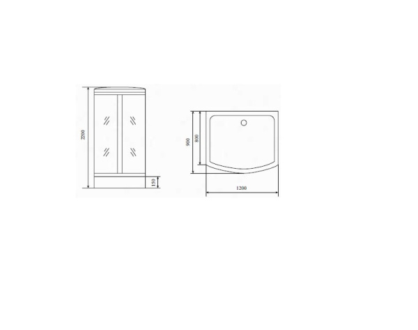 Душевая кабина Timo Comfort T-8815 F