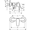 Смеситель для душа hansgrohe Talis E 71760990 полированное золото