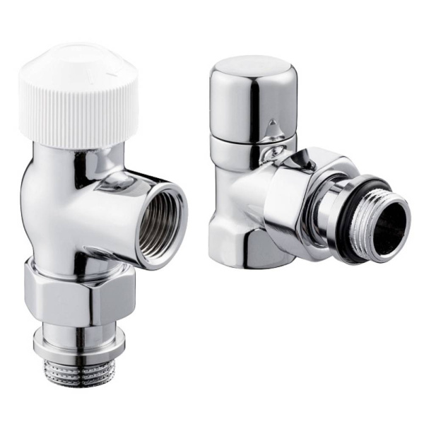 Набор термостатический для радиатора осевой Royal Thermo Design 1/2"М30х1,5 (Хром)