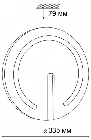 Накладной светильник Sonex Button 3041/CL