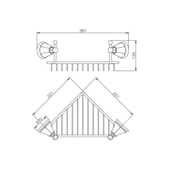 Полочка Nicolazzi Teide 1495CR05