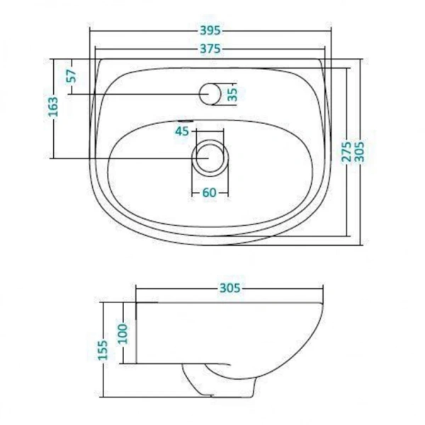 Раковина Анимо 40 см Santek 1WH110490