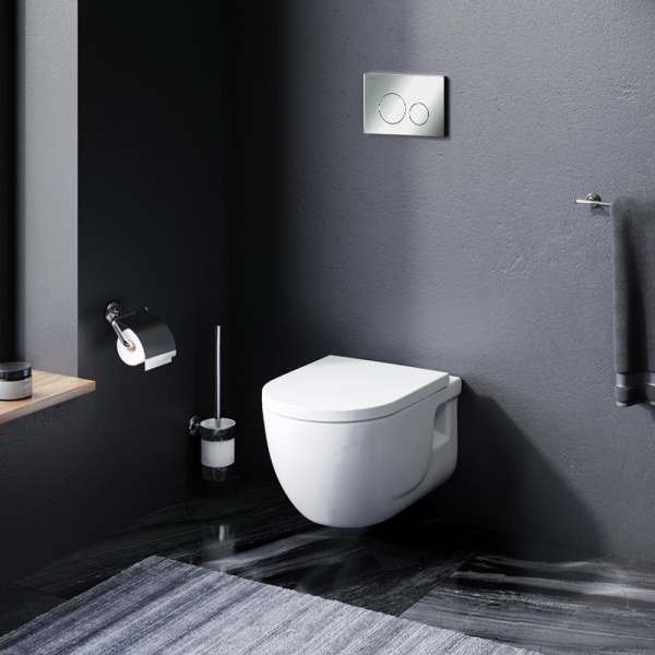 Комплект унитаза с инсталляцией AM.PM Like IS49051.801701 с сиденьем микролифт клавиша хром глянцевый