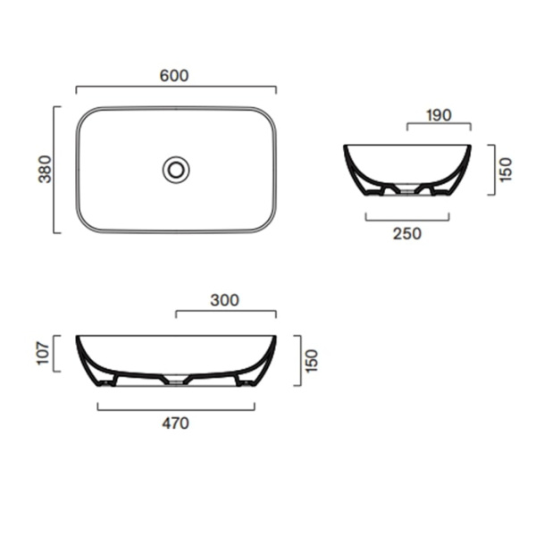 Раковина Catalano Green 60 0422610001