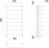 Полотенцесушитель водяной Terminus Стандарт П8 500х800 4670078530370
