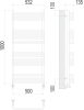 Стандарт П20 500х1000 Полотенцесушитель TERMINUS