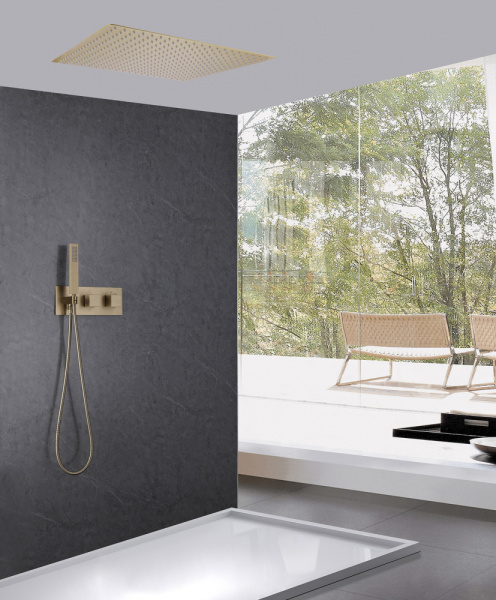 Душевой комплект Abber Daheim AF8255G золото матовое