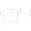 Раковина 120x46 см Акватон Милан 1A704531ML010