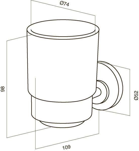 Стакан подвесной AM.PM BLISS A5534364
