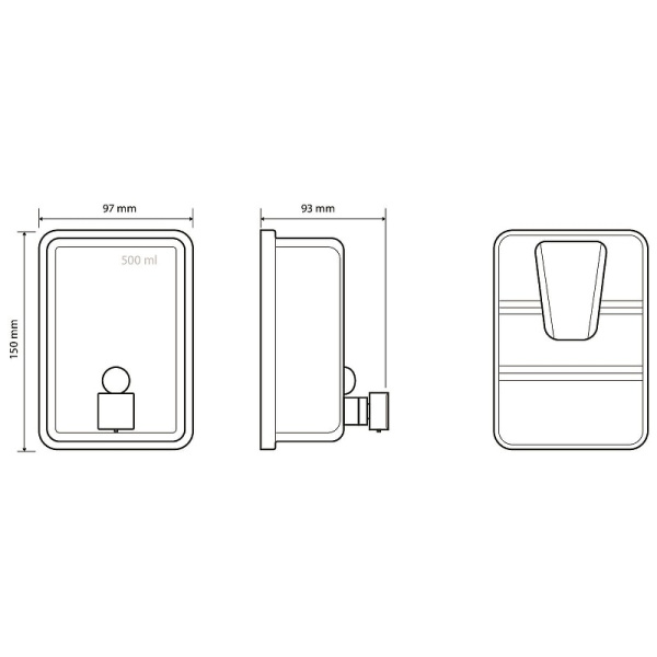 Дозатор Bemeta Hotel Line 105109020