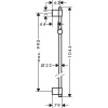 Душевая штанга hansgrohe Unica Varia 27356000 105 см хром
