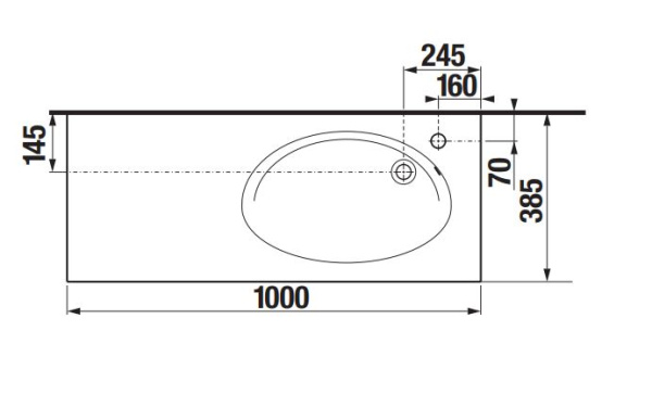 Раковина Roca Etna 100 327009000