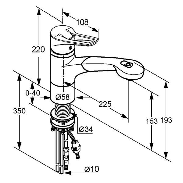 Смеситель для кухни Kludi Mx 399410562