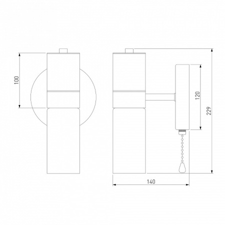 Бра Eurosvet Tesoro 70125/1 черный