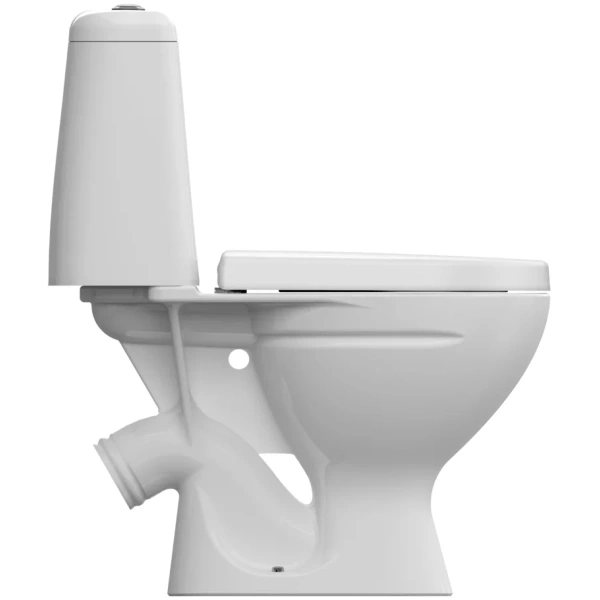 Унитаз-компакт Cersanit Star A63423 косой выпуск, с сиденьем микролифт, белый