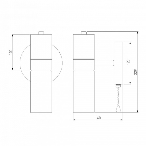Бра Eurosvet Tesoro 70125/1 черный