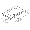 Раковина Agape Novecento XL 55 ACER10703RBB *3