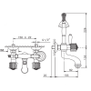 Смеситель для ванны Nicolazzi Onice 2101CR09O