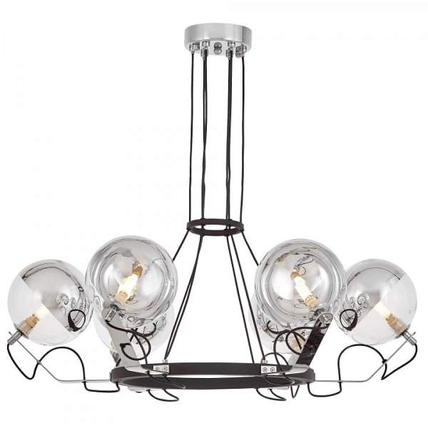 Подвесная люстра LUMINA DECO MARSEO LDP 9110-6 BK+CHR