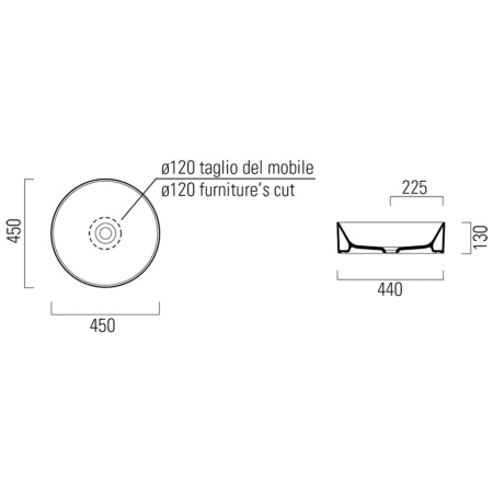 Раковина GSI Kube X 45 942711