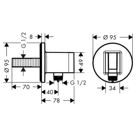 Держатель для душа hansgrohe Fixfit 26487000