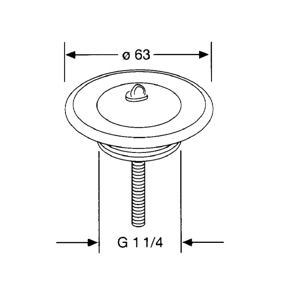 Вентиль для раковины Kludi 1041135-00