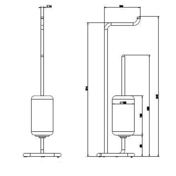 Стойка Gessi Goccia 38067#031