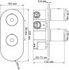Смеситель для ванны/душа WasserKRAFT Berkel 4833 Thermo