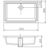 Раковина 55,5x37 см SSWW CL3063
