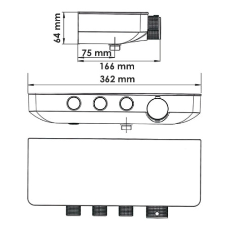 Смеситель для душа WasserKRAFT 8599 Thermo хром