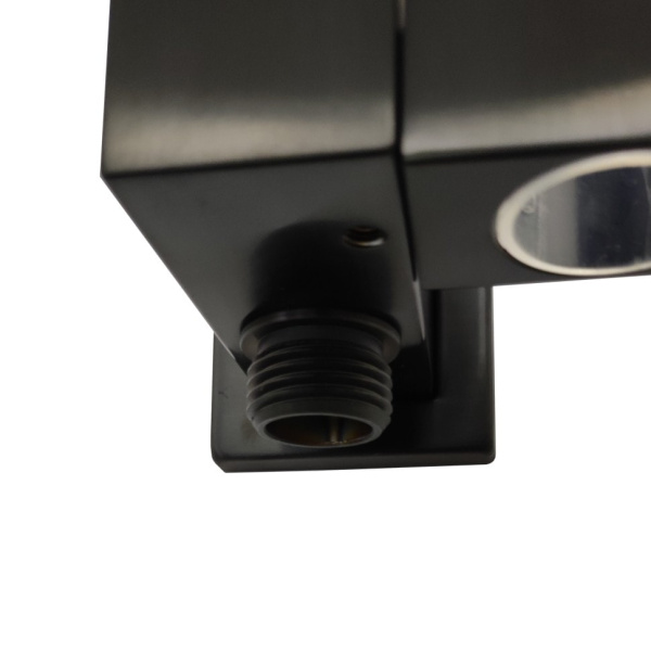 Шланговое подключение Paini 50PZ480QQ квадратный матовый чёрный PVD