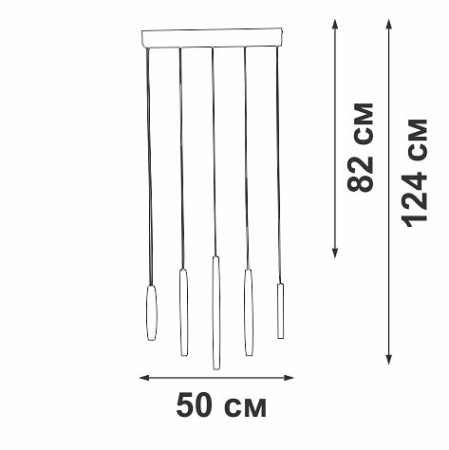 Подвесной светильник Vitaluce V2531 V2531-1/5S