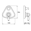 Смеситель для ванны Stella Roma RM 01405 CR00