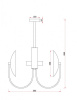 Люстра на штанге Freya Ellipse FR5320PL-04B