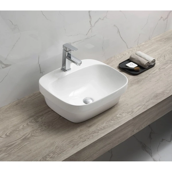 Раковина-чаша CeramaLux 78597 50,2x42,8 см, накладная, белый