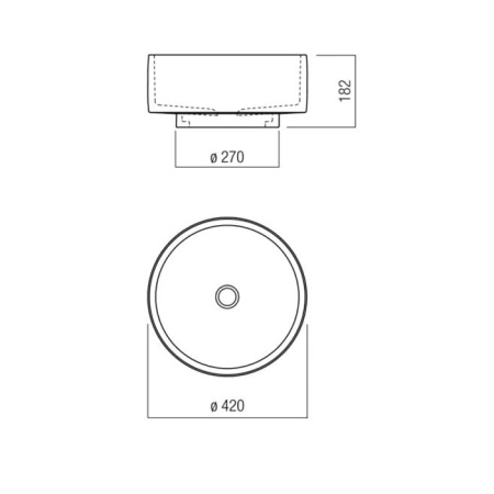 Раковина Agape Cenote 45 ACER0420TNSZ коричневый