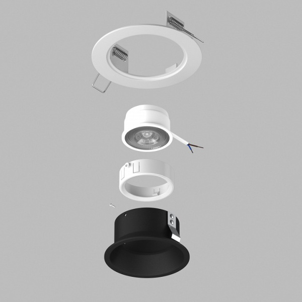 Встраиваемый светильник Lightstar Domino D61607WMOD