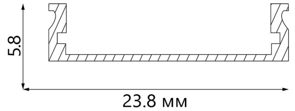Профиль накладной Feron 10302