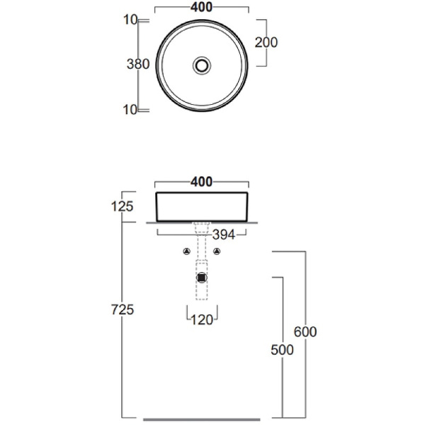 Раковина Simas Folio 40 FO01bi