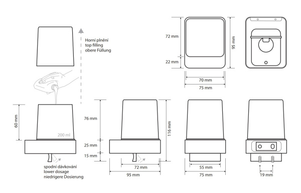 Дозатор Bemeta Nero 139309310