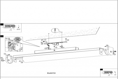 Накладной светильник Eglo Calnova 94716