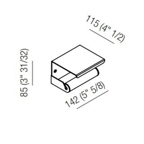 Держатель туалетной бумаги Agape Mach 2 AMC20939E черный