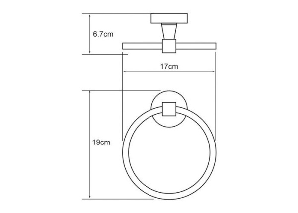 Держатель полотенец WasserKRAFT Isen K-4060