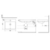 Раковина TOTO MH LW1615CB#XW