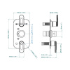Смеситель для душа THG Corvair a manettes fior di bosco U8L.A02.5540BE