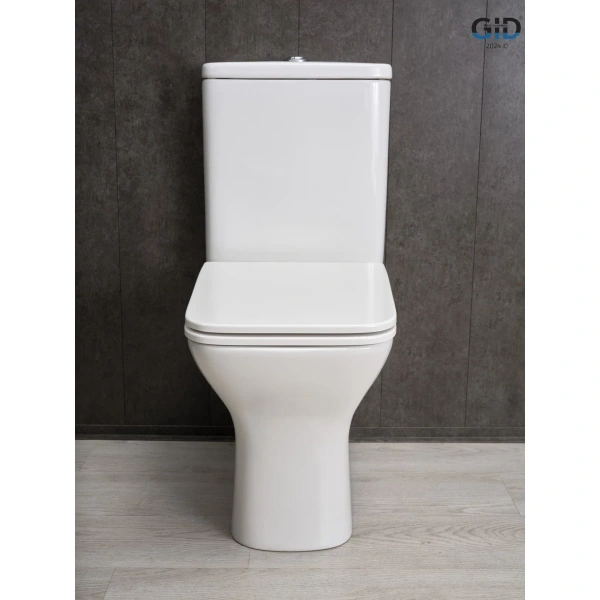 Унитаз-компакт GID Tn2125 безободковый, с сиденьем микролифт, белый